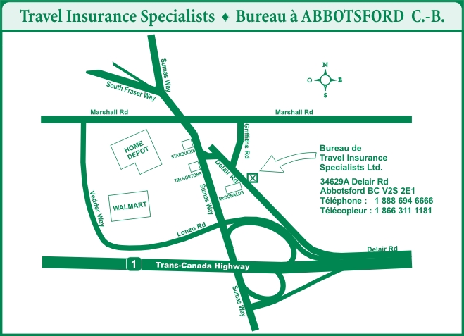 Travel Insurance Specialists Office - 34629A Delair Rd. Abbotsford BC